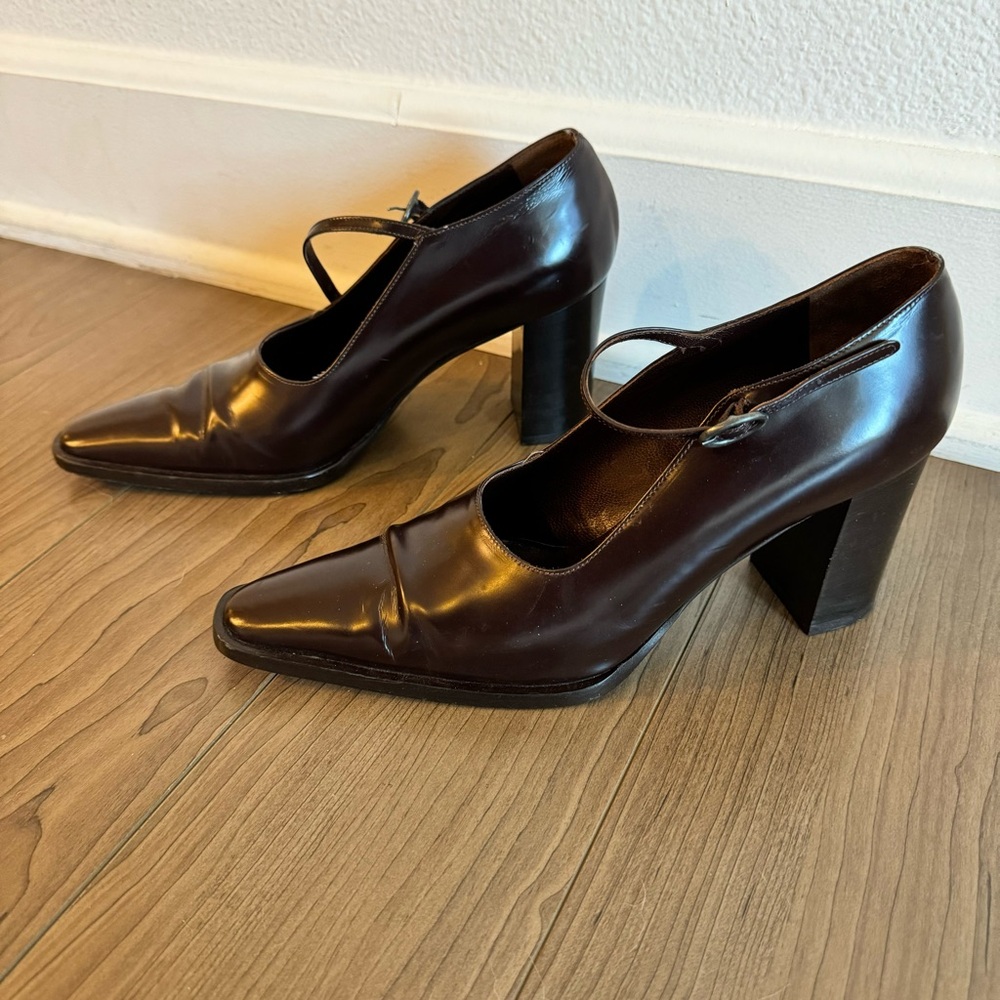 Giorgio Armani Dark Chocolate Heels